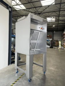 Cabine de flocage alimentaire compacte Gusto