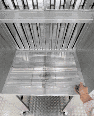 Cabine de flocage alimentaire avec plateau tournant - Gusto by Tricolor Industries